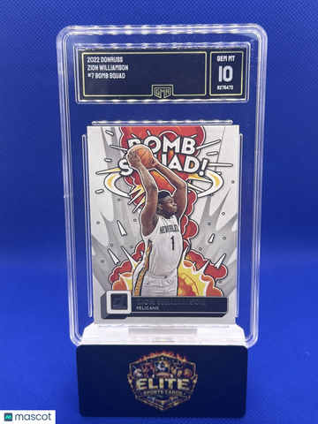 2022-23 Donruss Zion Williamson #7 Bomb Squad GMA 10