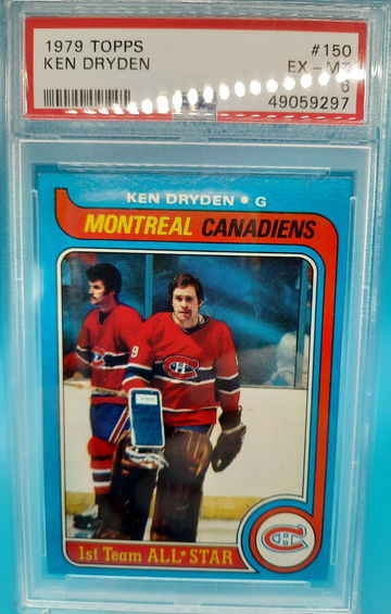 1979 TOPPS HOCKEY #150 KEN DRYDEN PSA 6