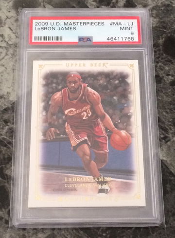 2009 Upper Deck LeBron James Masterpieces PSA 9