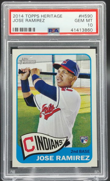 2014 Topps Heritage #H590 Jose Ramirez RC