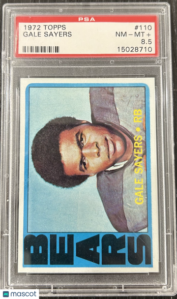 1972 Topps Gale Sayers #110 PSA 8.5