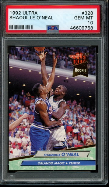 1992 Fleer Ultra #328 Shaquille O’Neal PSA GEM MINT 10
