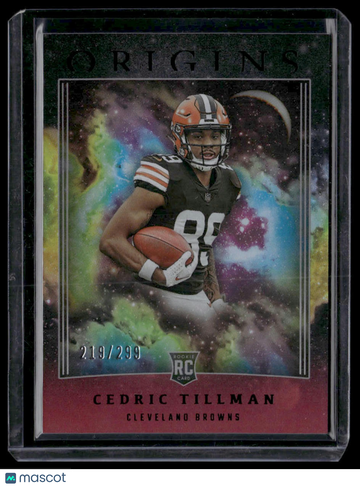 2023 Panini Origins Cedric Tillman #127 Holo Red SN