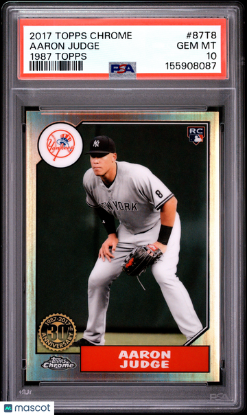 2017 Topps Chrome 1987 Topps Aaron Judge #87T8 PSA 10
