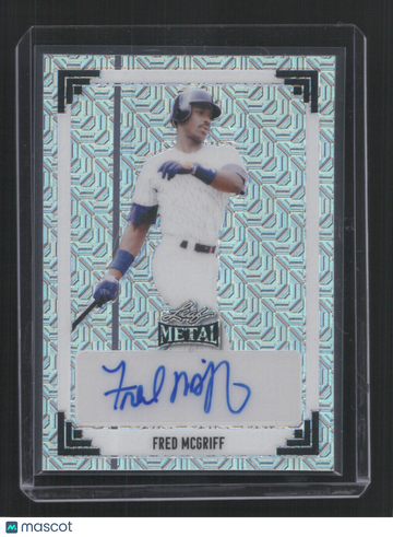 2024 LEAF METAL BASEBALL FRED MCGRIFF #91A-FM1 5/10 AUTO