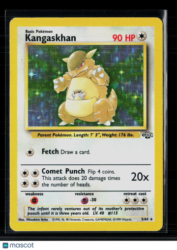 Pokemon 1999 Jungle Kangaskhan #5/64