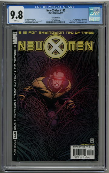 New X-Men 115 CGC 9.8 Barry Windsor-Smith Variant Cyclops cover 1st  Negasonic Teenage Warhead 