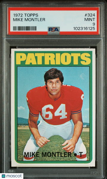 1972 Topps Mike Montler #324 PSA 9