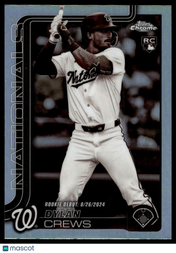 2025 Topps Chrome Update Dylan Crews #USC190 Sepia Refractors RC