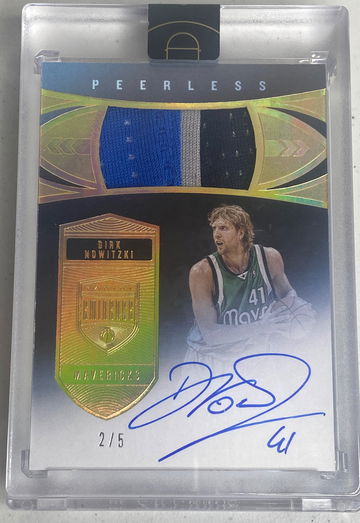 Dirk Nowitzki Peerless Patches Eminence Auto /5
