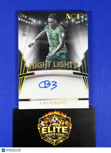 2024 Panini Noir Night Lights Calvin Bassey #NL-CB /99