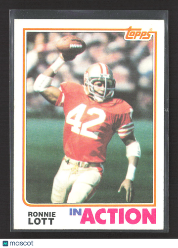 1982 Topps Ronnie Lott #487 In Action