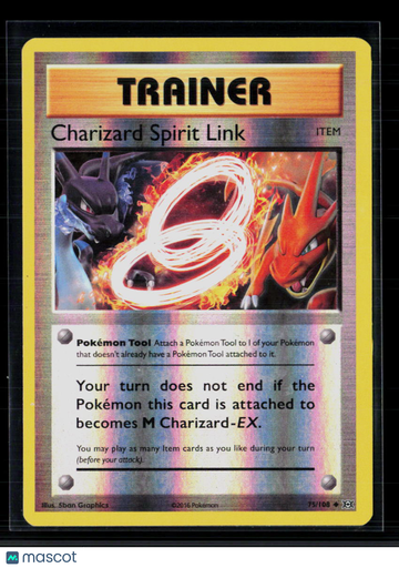 Pokemon 2016 Evolutions Charizard Spirit Link #75/108