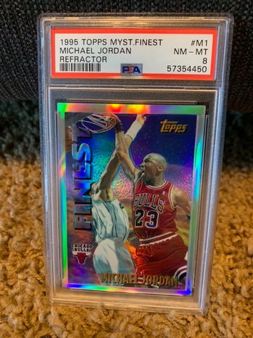 Psa 8 Michael Jordan 1995 Topps Mystery Finest Refractor