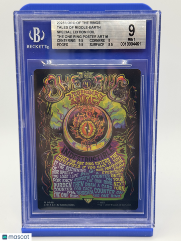 The Lord of the Rings: Tales of Middle-earth (LTR) The One Ring Foil Mythic (Borderless Poster) BGS 9 #0748