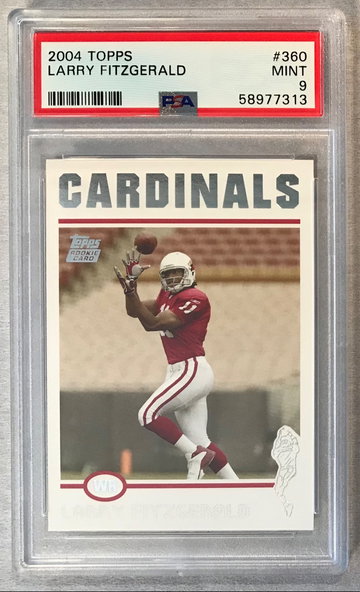 Larry Fitzgerald 2004 Topps Rookie #360 - PSA 9 Mint - Cardinals