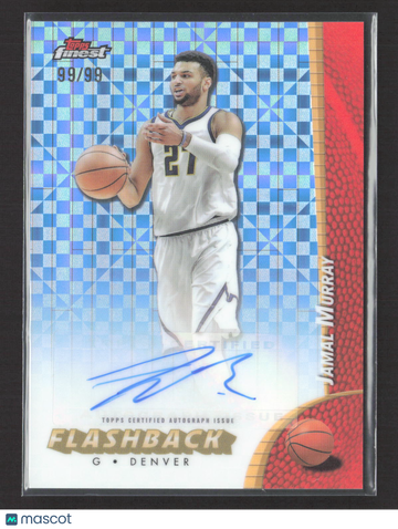 2025 Topps Finest Flashback Jamal Murray #FBA-JMU Blue Refractor 99/99 Auto