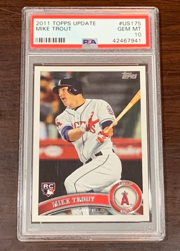 2011 Topps Update Mike Trout PSA 10