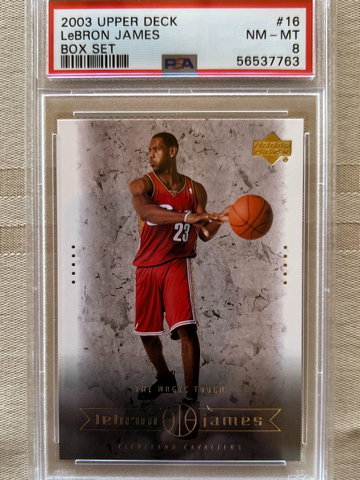2003 LeBron James Upper Deck Box Set #16 PSA 8 Cavs Lakers