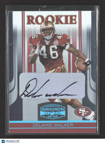 2006 Donruss Gridiron Gear Delanie Walker #134 /25