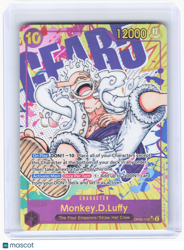 2023 One Piece—Monkey.D.Luffy #OP05-119 Awakening of the New Era—Secret Rare Foil (Alt Art)