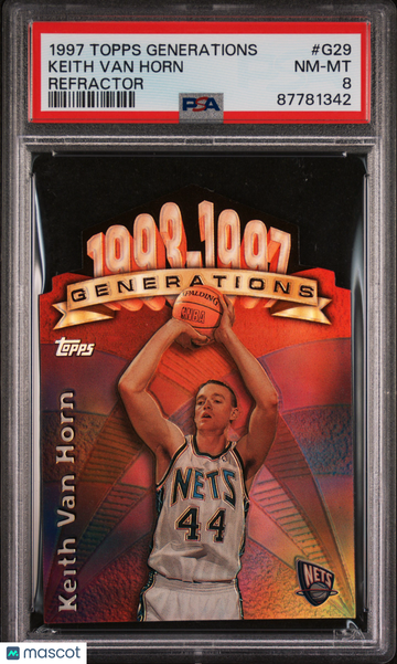 1997 Topps Generations Keith Van Horn #G29 Refractor PSA 8