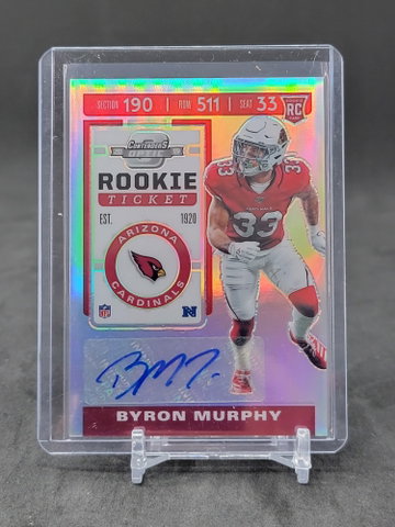 Contenders optic silver rookie ticket Byron Murphy prizm refractor 