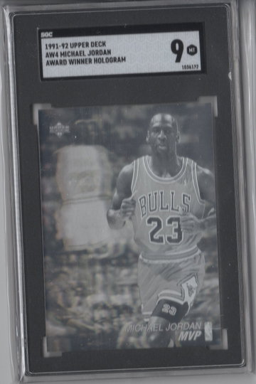 1991 Upper Deck Michael Jordan Hologram SGC 9