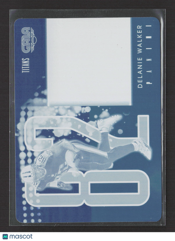 2017 Panini Gala Delanie Walker #87 Cyan Printing Plate /1 Printing Plate