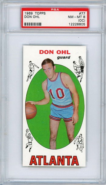 1969 Topps Don Ohl #77 PSA 8 (OC) P1352
