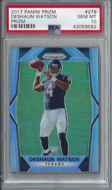 2017 Prizm Silver Deshaun Watson (RC) PSA 10