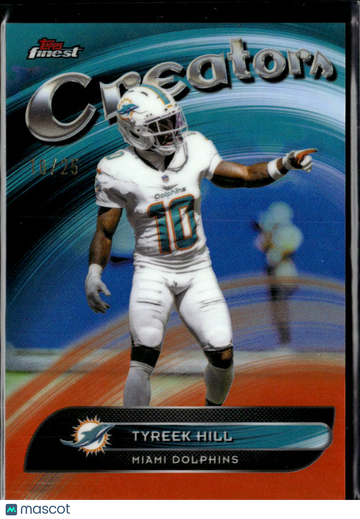 Tyreek Hill 2025 Topps Finest Creators /25 Miami Dolphins