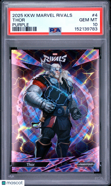 2025 Kakawow Phantom Marvel Rivals Thor #4 PSA 10