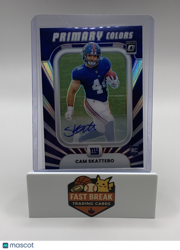 2025 Panini Donruss Optic Football Primary Colors Cam Skattebo #11 /199 RC