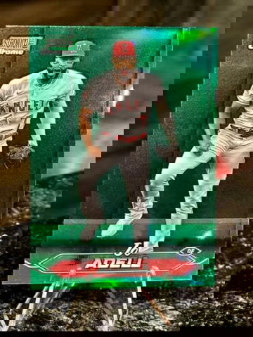 2024 Topps Stadium Club Chrome Green Parallel Jo Adell Angels #10