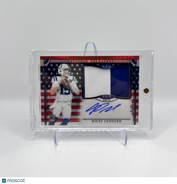 2025 NATIONAL TREASURES RILEY LEONARD STARS STRIPES RC PATCH AUTO RPA /13