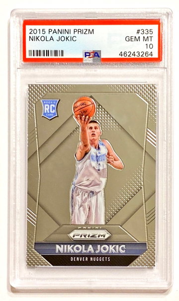 2015-16 Panini Prizm Nikola Jokic #335 Rookie RC PSA 10