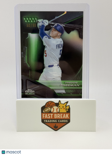 2026 Topps Chrome Black Freddie Freeman #5 Green Refractor /99