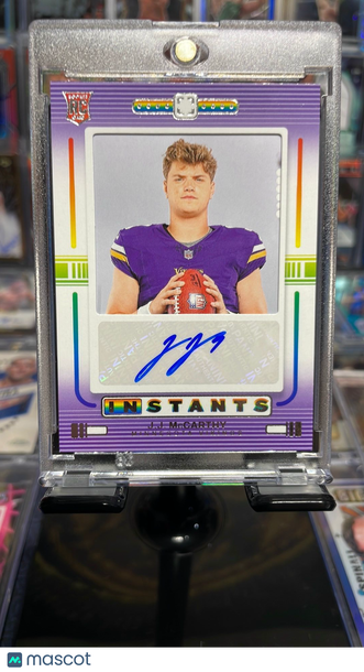 2024 Panini Photogenic Instants JJ McCarthy Rookie Auto Football Card Case Hit