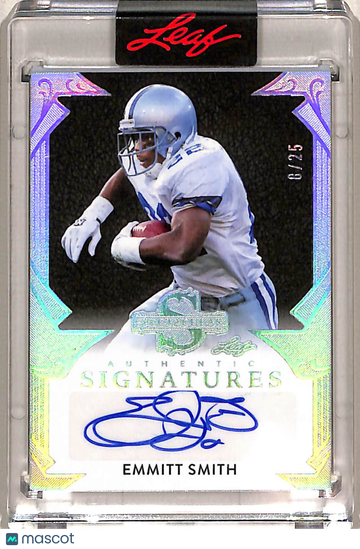 2026 Leaf Spectacular Authentic Signatures Emmitt Smith #SI-ES1 Silver /25 Auto