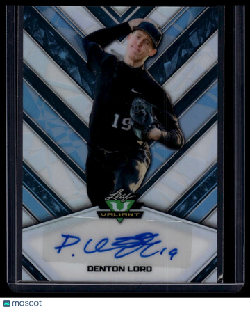 2026 Leaf Metal Draft Denton Lord #VA-DL1 Valiant Autographs Blue SN AU