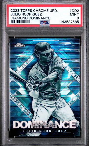 2023 Topps Chrome Update Diamond Dominance Julio Rodriguez #DD2 PSA 9