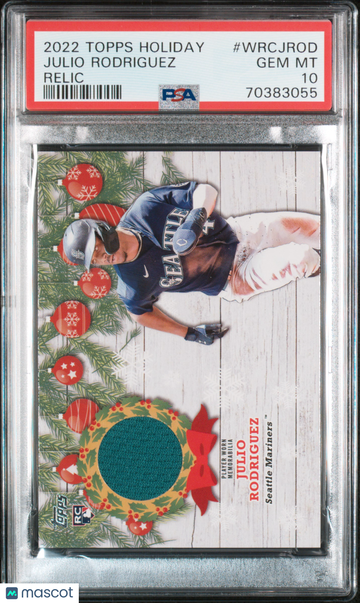 2022 Topps Holiday Relics Julio Rodriguez #WRCJROD PSA 10