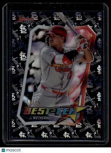 2025 Bowman's Best JJ Wetherholt #BT-4 Best Tek Blue SN