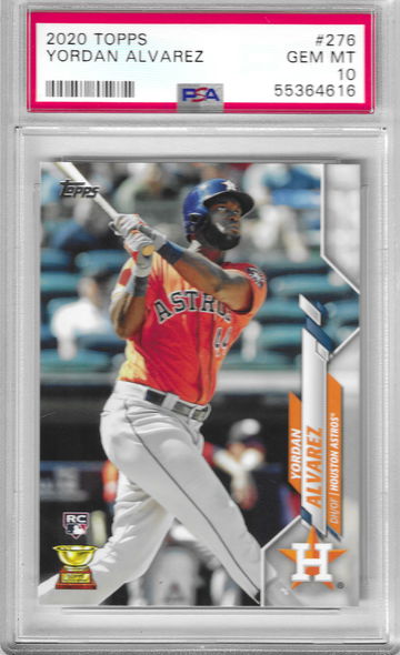 2020 Topps Yordan Alvarez PSA 10