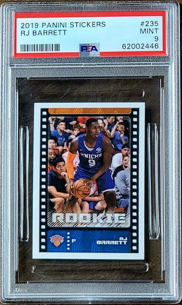 2019 SP RJ BARRETT Panini Stickers PSA 9 POP 21 Rookie RC #235