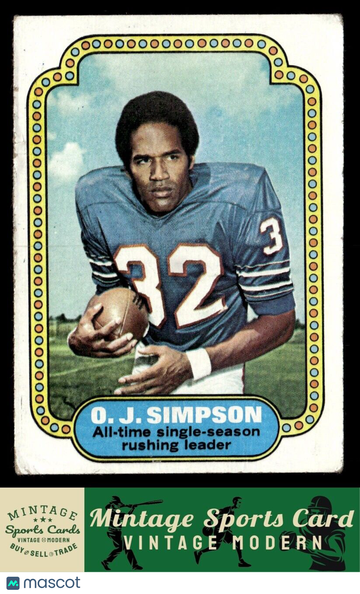 1974 Topps O.J. Simpson #1