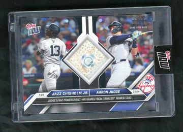 2024 Topps Now 728 Jazz Chisholm Jr. / Aaron Judge VG New York Yankees