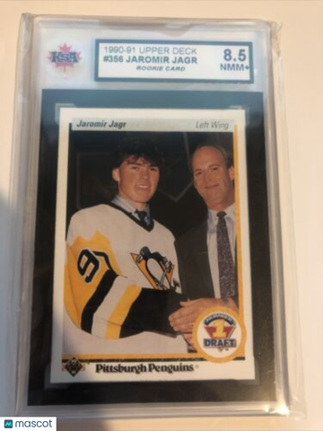 1990-91 Upper Deck Jaromir Jagr #356 Rookie KSA 8.5