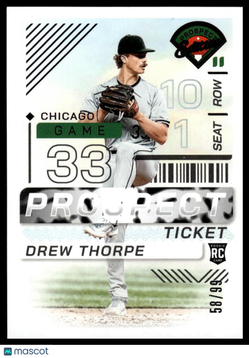 2024 Panini Prospect Edition Drew Thorpe #174 Purple SN